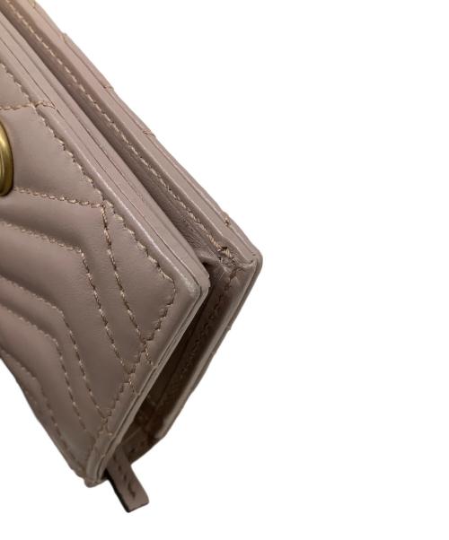 GUCCI（グッチ）GUCCI (グッチ) 2つ折り財布　GUCCI（グッチ）　466492　GGマーモント　2067 ピンクの古着・服飾アイテム