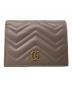 GUCCI（グッチ）の古着「2つ折り財布　GUCCI（グッチ）　466492　GGマーモント　2067」｜ピンク