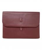 must de cartierマストドゥカルティエ）の古着「クラッチバッグ　must de Cartier（マストドゥカルティエ）　マストライン」｜レッド