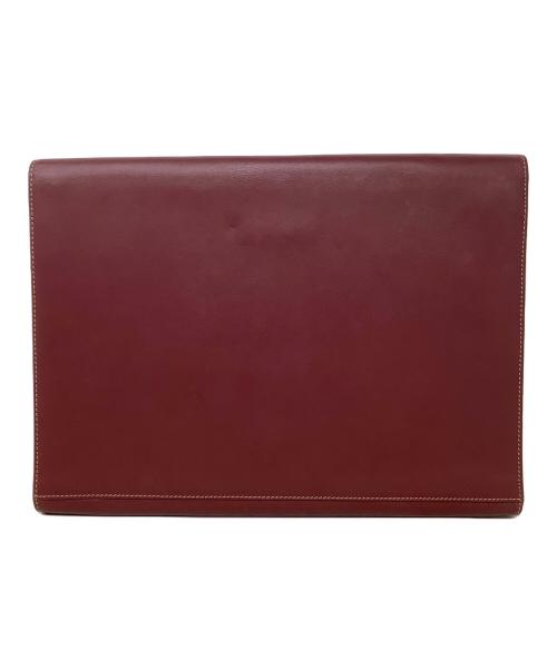 must de cartier（マストドゥカルティエ）must de cartier (マストドゥカルティエ) クラッチバッグ　must de Cartier（マストドゥカルティエ）　マストライン レッドの古着・服飾アイテム