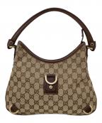 GUCCIグッチ）の古着「ワンショルダーバッグ　GUCCI（グッチ）　130738　GGキャンバス　213048」｜ブラウン
