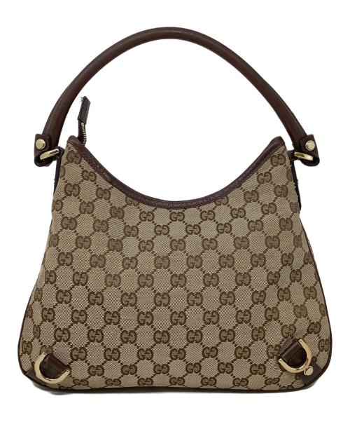 GUCCI（グッチ）GUCCI (グッチ) ワンショルダーバッグ　GUCCI（グッチ）　130738　GGキャンバス　213048 ブラウンの古着・服飾アイテム