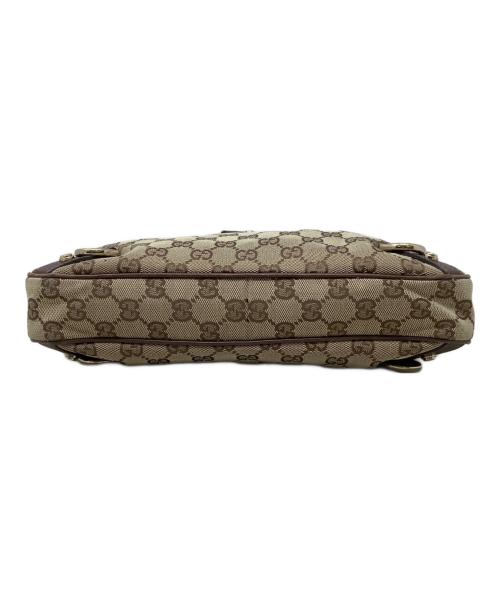 GUCCI（グッチ）GUCCI (グッチ) ワンショルダーバッグ　GUCCI（グッチ）　130738　GGキャンバス　213048 ブラウンの古着・服飾アイテム