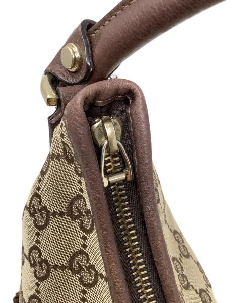 GUCCI（グッチ）GUCCI (グッチ) ワンショルダーバッグ　GUCCI（グッチ）　130738　GGキャンバス　213048 ブラウンの古着・服飾アイテム