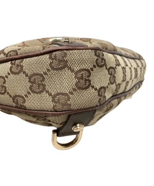 GUCCI（グッチ）GUCCI (グッチ) ワンショルダーバッグ　GUCCI（グッチ）　130738　GGキャンバス　213048 ブラウンの古着・服飾アイテム