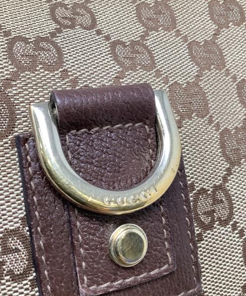 GUCCI（グッチ）GUCCI (グッチ) ワンショルダーバッグ　GUCCI（グッチ）　130738　GGキャンバス　213048 ブラウンの古着・服飾アイテム