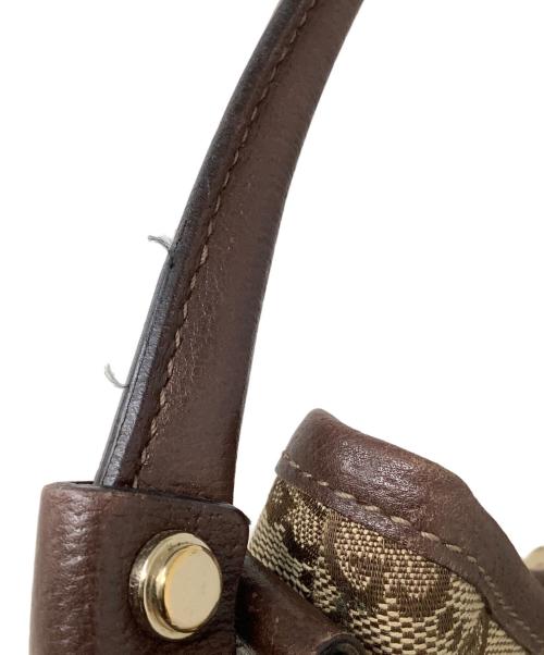 GUCCI（グッチ）GUCCI (グッチ) ワンショルダーバッグ　GUCCI（グッチ）　130738　GGキャンバス　213048 ブラウンの古着・服飾アイテム