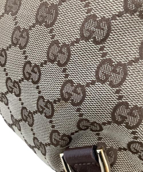 GUCCI（グッチ）GUCCI (グッチ) ワンショルダーバッグ　GUCCI（グッチ）　130738　GGキャンバス　213048 ブラウンの古着・服飾アイテム