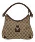 GUCCI（グッチ）の古着「ワンショルダーバッグ　GUCCI（グッチ）　130738　GGキャンバス　213048」｜ブラウン