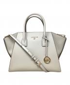 MICHAEL KORSマイケル・コース）の古着「トートバッグ　MICHAEL KORS（マイケルコース）　30F2G4VS3L　トップジップサッチェル」｜アイボリー