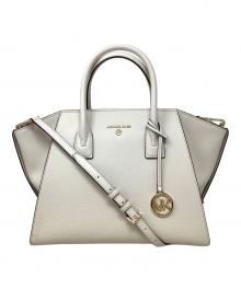 MICHAEL KORS（マイケル・コース）の古着「トートバッグ　MICHAEL KORS（マイケルコース）　30F2G4VS3L　トップジップサッチェル」｜アイボリー