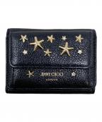 JIMMY CHOOジミーチュウ）の古着「JIMMY CHOO　スタッズ　3つ折り財布」｜ブラック