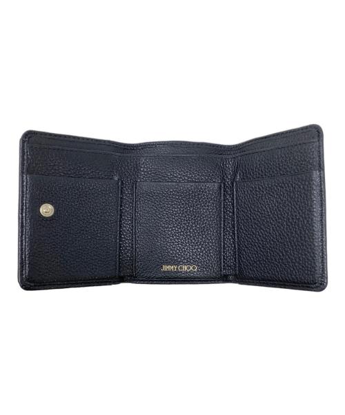 JIMMY CHOO（ジミーチュウ）JIMMY CHOO (ジミーチュウ) JIMMY CHOO　スタッズ　3つ折り財布 ブラックの古着・服飾アイテム