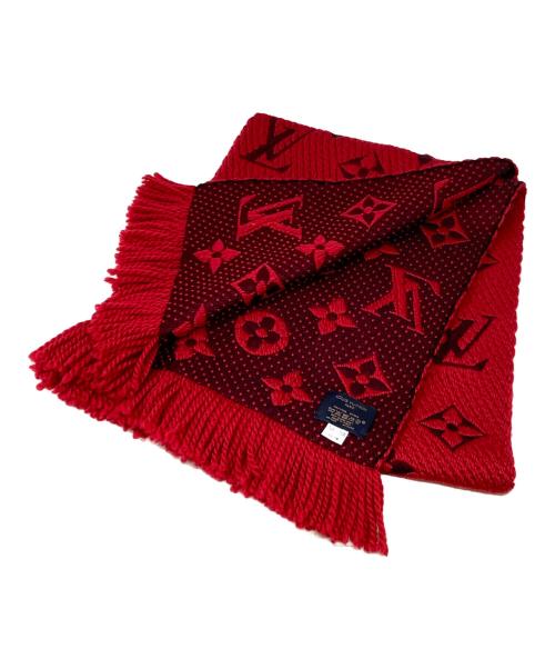 LOUIS VUITTON（ルイ ヴィトン）LOUIS VUITTON (ルイ ヴィトン) マフラー　LOUIS VUITTON（ルイヴィトン）　M72432　エシャルプ ロゴマニア レッドの古着・服飾アイテム