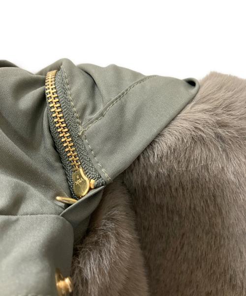 MICA&DEAL（マイカアンドディール）MICA&DEAL (マイカアンドディール) フーデッドファードッキングコート カーキ サイズ:SIZE FREEの古着・服飾アイテム