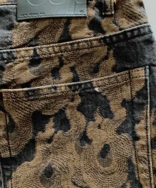 SUPREME（シュプリーム）SUPREME (シュプリーム) Flames jacquard baggy denim short ブラウン×ブラック サイズ:34の古着・服飾アイテム