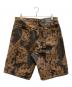 SUPREME (シュプリーム) Flames jacquard baggy denim short ブラウン×ブラック サイズ:34：32000円