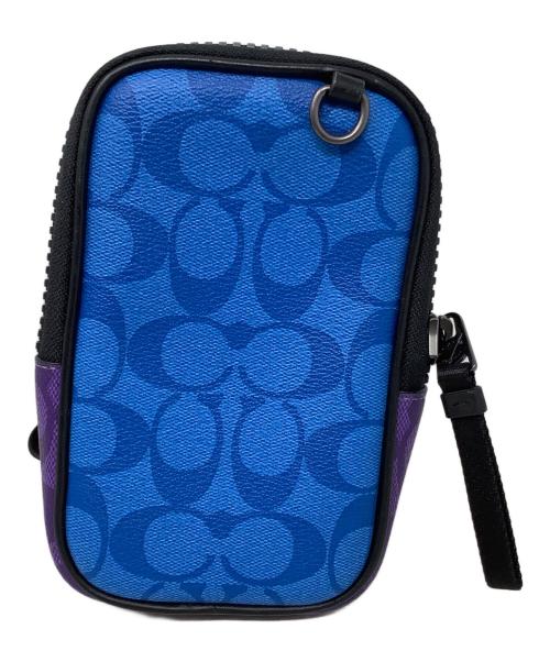 COACH（コーチ）COACH (コーチ) マルチファンクション フォーン パック　 ブルーの古着・服飾アイテム