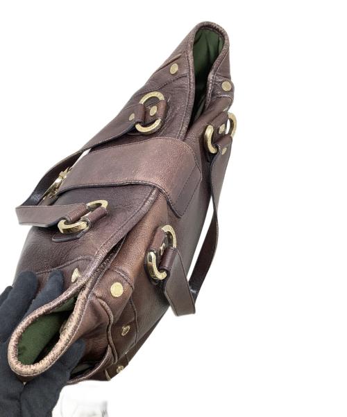 BVLGARI（ブルガリ）BVLGARI (ブルガリ) トートバッグ　BVLGARI（ブルガリ）　ビーゼロワン チャンドラ ブラウンの古着・服飾アイテム