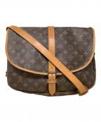 LOUIS VUITTONルイ ヴィトン）の古着「ショルダーバッグ　LOUIS VUITTON（ルイヴィトン）　Ｍ42254　モノグラム　ソミュール35　AR1975」｜ブラウン