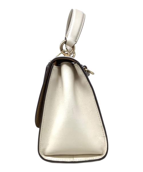 COACH（コーチ）COACH (コーチ) ティリー トップ ハンドル サッチェル ウィズ シグネチャー キャンバス ベージュの古着・服飾アイテム