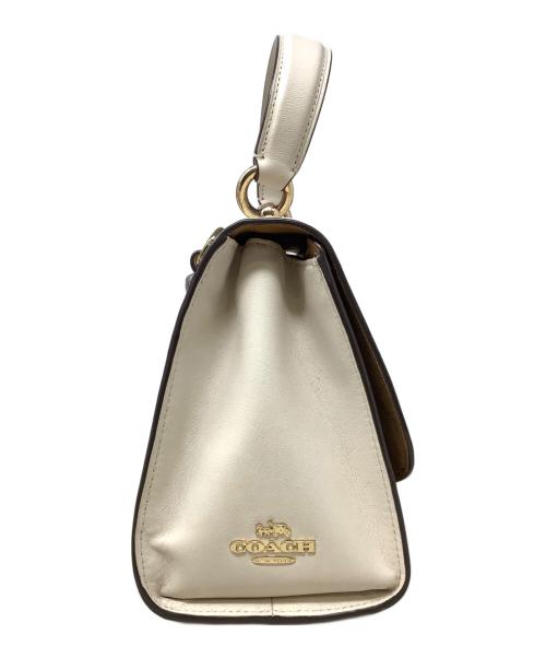 COACH（コーチ）COACH (コーチ) ティリー トップ ハンドル サッチェル ウィズ シグネチャー キャンバス ベージュの古着・服飾アイテム