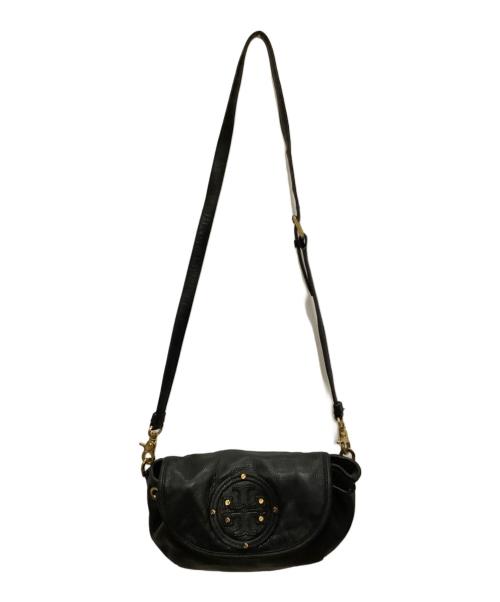 TORY BURCH（トリーバーチ）TORY BURCH (トリーバーチ) ロゴ スタッズ ショルダーバッグ ブラックの古着・服飾アイテム