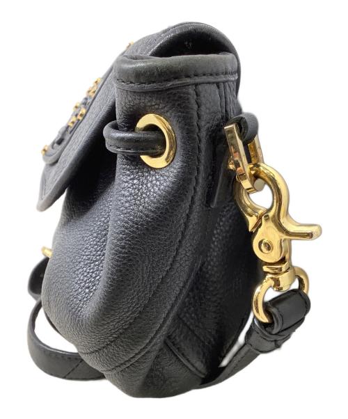 TORY BURCH（トリーバーチ）TORY BURCH (トリーバーチ) ロゴ スタッズ ショルダーバッグ ブラックの古着・服飾アイテム