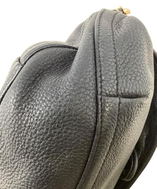 TORY BURCH（トリーバーチ）TORY BURCH (トリーバーチ) ロゴ スタッズ ショルダーバッグ ブラックの古着・服飾アイテム