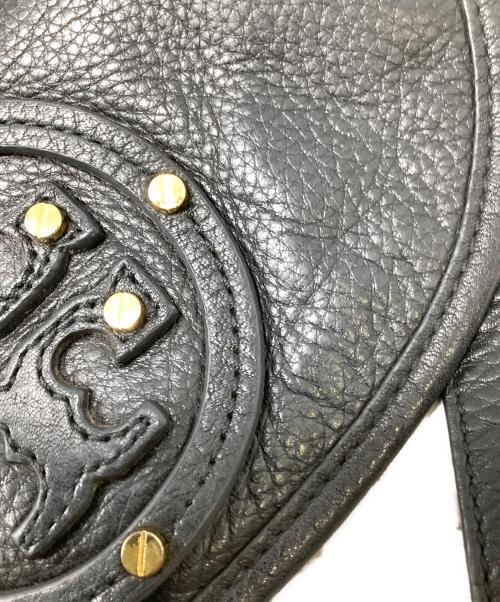 TORY BURCH（トリーバーチ）TORY BURCH (トリーバーチ) ロゴ スタッズ ショルダーバッグ ブラックの古着・服飾アイテム