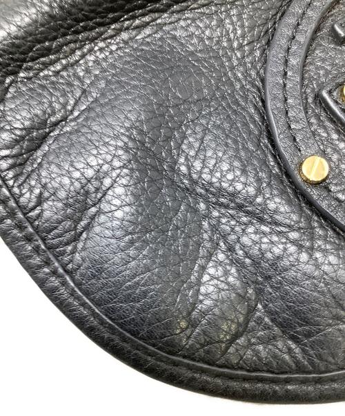 TORY BURCH（トリーバーチ）TORY BURCH (トリーバーチ) ロゴ スタッズ ショルダーバッグ ブラックの古着・服飾アイテム