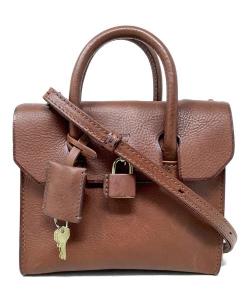 genten（ゲンテン）genten (ゲンテン) 2WAYバッグ　genten（ゲンテン）　ミネルヴァ ブラウンの古着・服飾アイテム