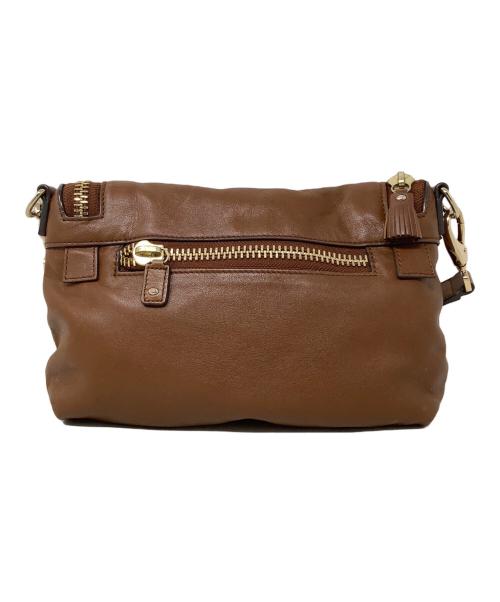 ANYA HINDMARCH（アニヤ・ハインドマーチ）ANYA HINDMARCH (アニヤ・ハインドマーチ) 2WAYバッグ　ANYA HINDMARCH（アニヤ・ハインドマーチ）　Maxi Zip Cross Body ブラウンの古着・服飾アイテム