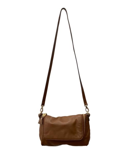 ANYA HINDMARCH（アニヤ・ハインドマーチ）ANYA HINDMARCH (アニヤ・ハインドマーチ) 2WAYバッグ　ANYA HINDMARCH（アニヤ・ハインドマーチ）　Maxi Zip Cross Body ブラウンの古着・服飾アイテム