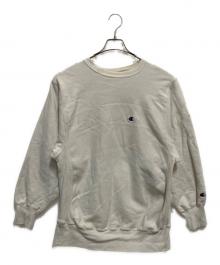 Champion REVERSE WEAVE（チャンピオン リバース ウィーブ）の古着「クルーネックスウェット」｜ホワイト