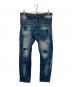 DSQUARED2（ディースクエアード）の古着「SEXY TWIST JEAN」｜インディゴ