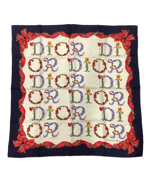 Christian Dior（クリスチャン ディオール）Christian Dior (クリスチャン ディオール) シルクスカーフ ホワイトの古着・服飾アイテム