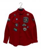 BARNI VARNOバーニヴァーノ）の古着「長袖シャツ」｜レッド