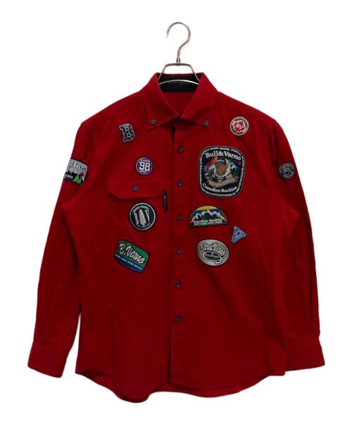 BARNI VARNO（バーニヴァーノ）BARNI VARNO (バーニヴァーノ) 長袖シャツ レッド サイズ:SIZE Lの古着・服飾アイテム