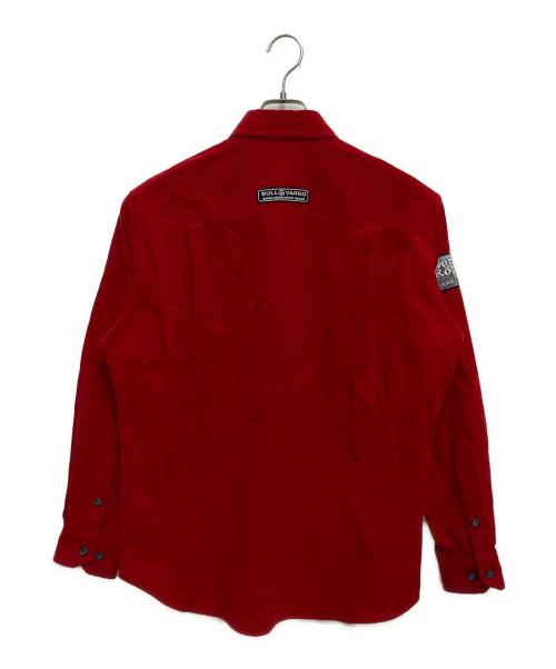 BARNI VARNO（バーニヴァーノ）BARNI VARNO (バーニヴァーノ) 長袖シャツ レッド サイズ:SIZE Lの古着・服飾アイテム