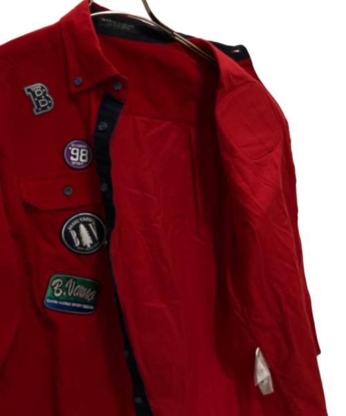 BARNI VARNO（バーニヴァーノ）BARNI VARNO (バーニヴァーノ) 長袖シャツ レッド サイズ:SIZE Lの古着・服飾アイテム