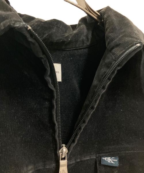Calvin Klein（カルバンクライン）Calvin Klein (カルバンクライン) ハーフジップジャケット ブラック サイズ:SIZE Mの古着・服飾アイテム