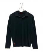 PRADAプラダ）の古着「長袖ポロシャツ」｜ネイビー
