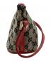GUCCI (グッチ) GUCCI グッチ ベージュ レッド ゴールド金具 GGキャンバス /レザー ハンドバッグ：25000円
