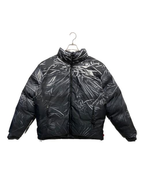 THE NORTH FACE（ザ ノース フェイス）THE NORTH FACE (ザ ノース フェイス) SUPREME (シュプリーム) トロンプルイユ プリンティド ヌプシ ジャケット グレー サイズ:SIZE Lの古着・服飾アイテム