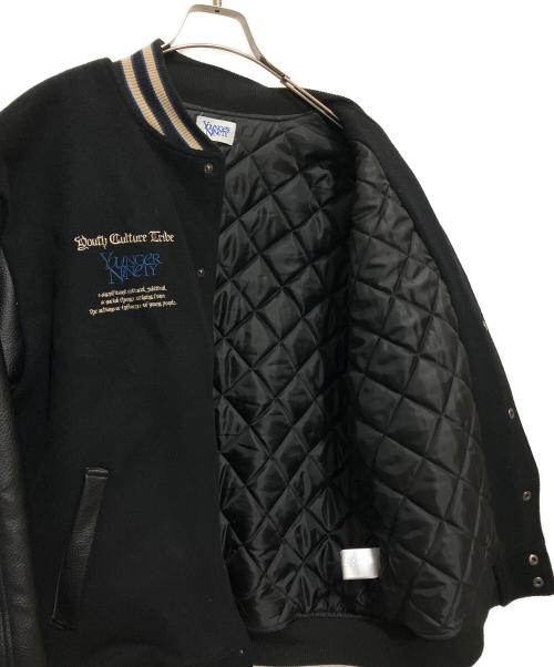 9090（9090）9090 (9090) YOUNGER SONG (ヤンガーソング) スタジャン ブラック サイズ:SIZE Lの古着・服飾アイテム