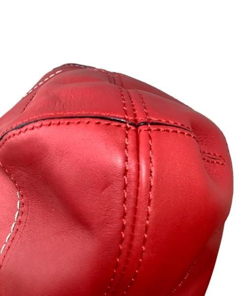 COACH（コーチ）COACH (コーチ) コーチ　ポピー レザー アベリーホーボー　2WAYショルダーバッグ レッドの古着・服飾アイテム