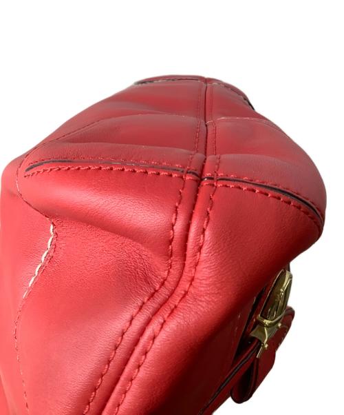 COACH（コーチ）COACH (コーチ) コーチ　ポピー レザー アベリーホーボー　2WAYショルダーバッグ レッドの古着・服飾アイテム