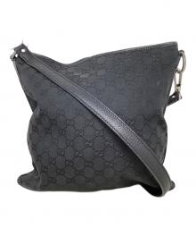GUCCI（グッチ）の古着「ショルダーバッグ GGキャンバス」｜ブラック