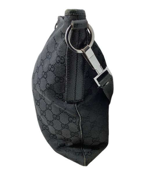 GUCCI（グッチ）GUCCI (グッチ) ショルダーバッグ GGキャンバス ブラックの古着・服飾アイテム